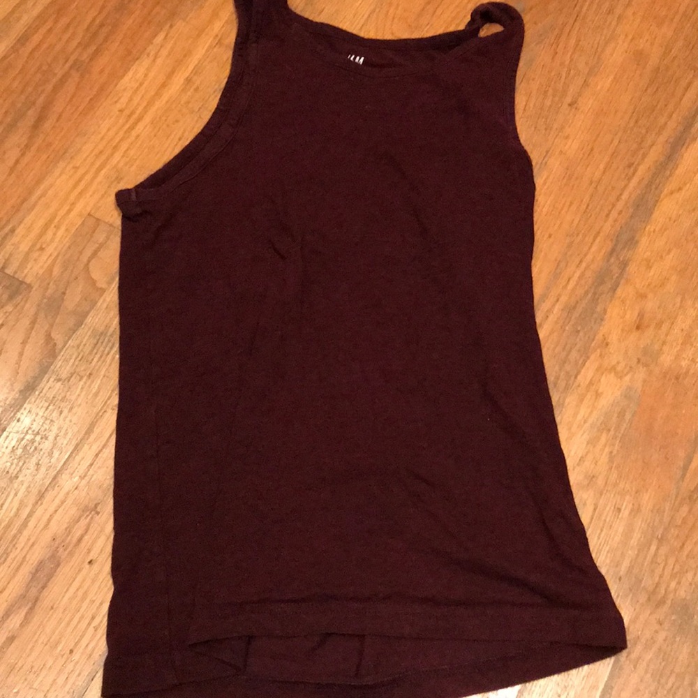 H&M burgundy tank top